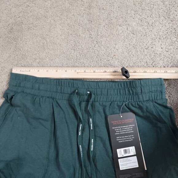 Pair of Thieves Shorts Medium Green Solid Super Soft Lounge Short NEW - Picture 4 of 7